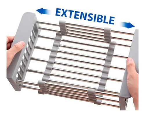 Escurridor De Pileta De Acero Inoxidable Extensible Cocina Varios