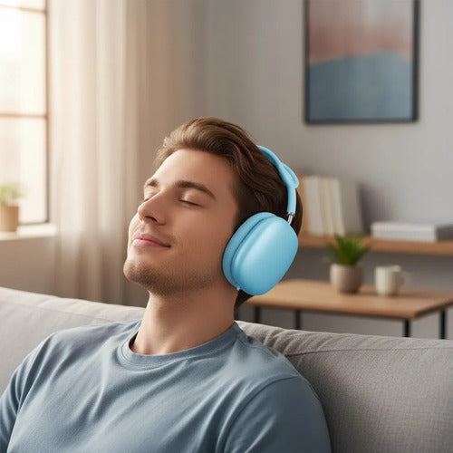 Auriculares Cableados Sonido Envolvente Graves Reforzados Celeste