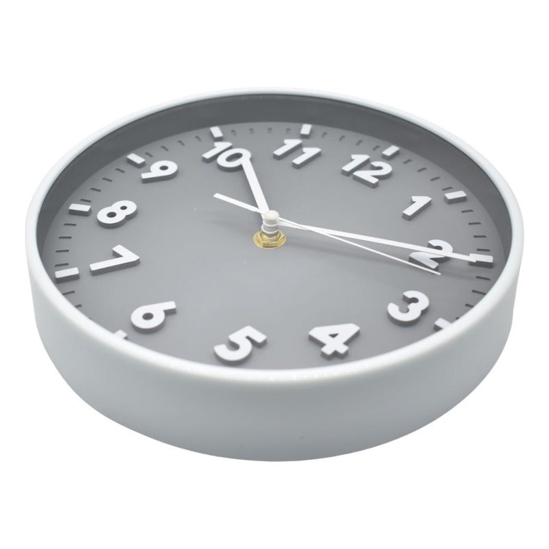 Reloj Para Pared De Plastico Redondo 19cm