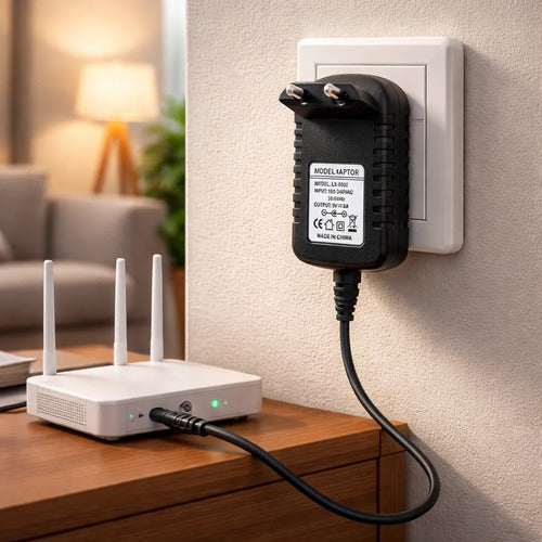 Power Adaptor Transformador Fuente Adaptador 220v A 5v 2a Dc Negro