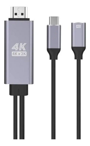 Cable De Audio Y Video Tipo C A Hdmi