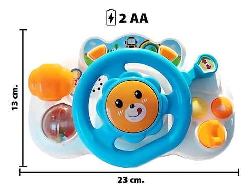 Juguete Infantil Interactivo Volante Musical Y Luces Niños