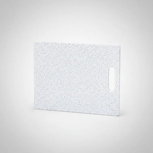 Tabla Cocina Picar Plástico Reforzado 30x20cm Granito Blanco Granito Blanco