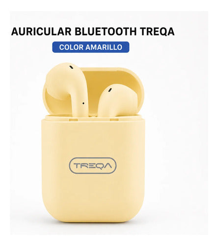 Auriculares Inalámbricos 6 Colores Bluetooth Estuche In Ear Amarillo