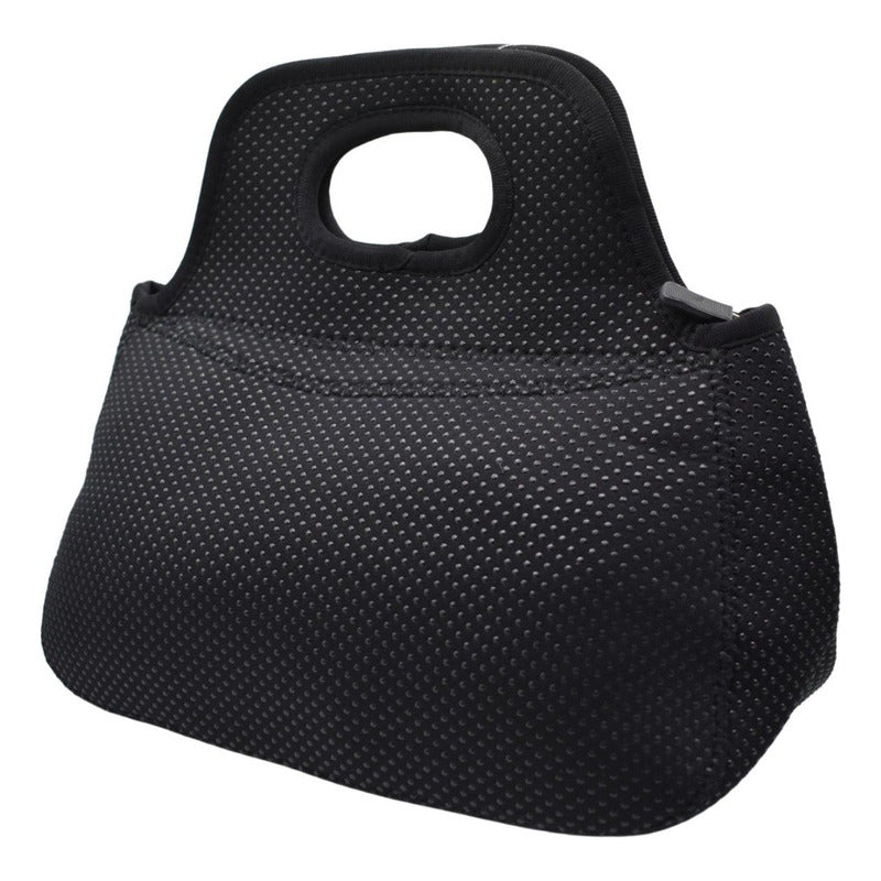 Bolso Lonchera De Neopreno 26x33cm Color Negro