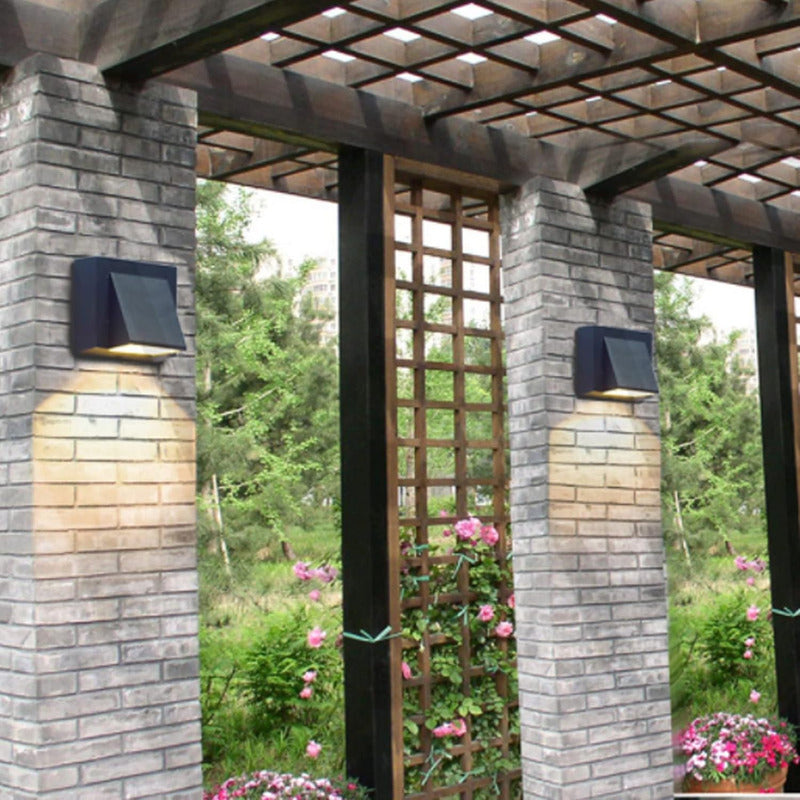 Set X4 Aplique Pared Exterior Luminaria Foco Unidireccional