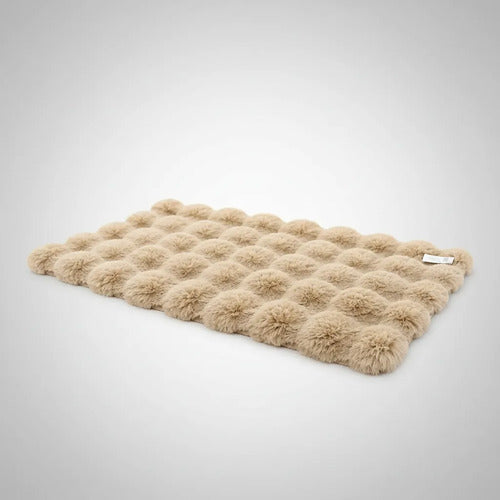 Alfombra Suave Base Gamuza Felpa Relieve 50x80cm Dormitorio 80 M 50 M Beige