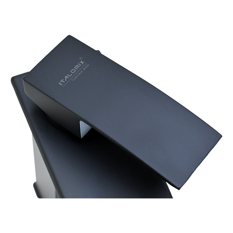 Canilla Negra Para Lavatorio Baño Monocomando Mezcladora