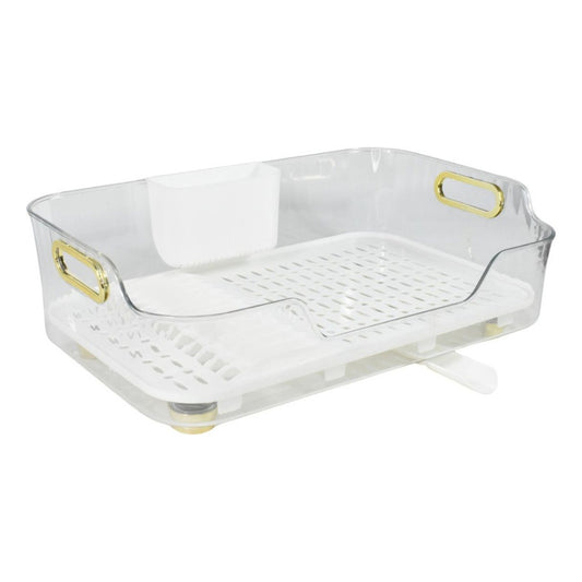 Escurridor Para Cocina Acrilico Con Desagüe 43x27x12cm