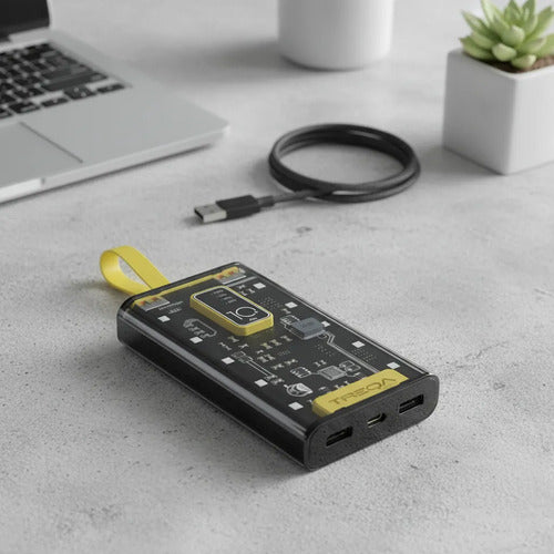 Power Bank 10.000mah Cargador Portatil Usb Negro