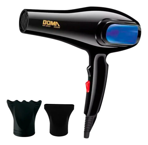 Secador Pelo Profesional 3000w Difusor Boquilla Rojo Y Azul Rojo