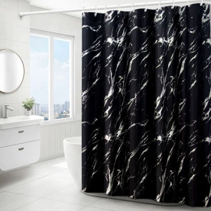 Cortina De Baño Para Ducha Diseño Marmol 180x180cm