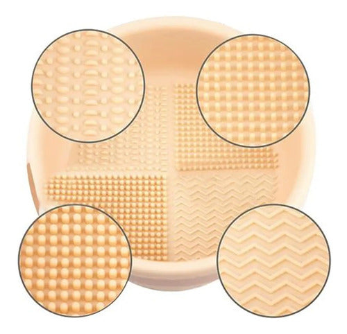 Soporte De Limpieza Y Secado De Brochas Maquillaje Genérica