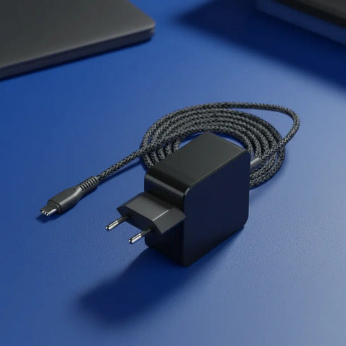 Cargador Para Pc Tipo C Laptop Notebook 65w Usbc Negro