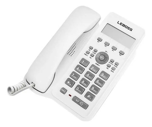 Telefono Fijo Con Captor De Llamadas Blanco Y Negro Blanco Y Negro