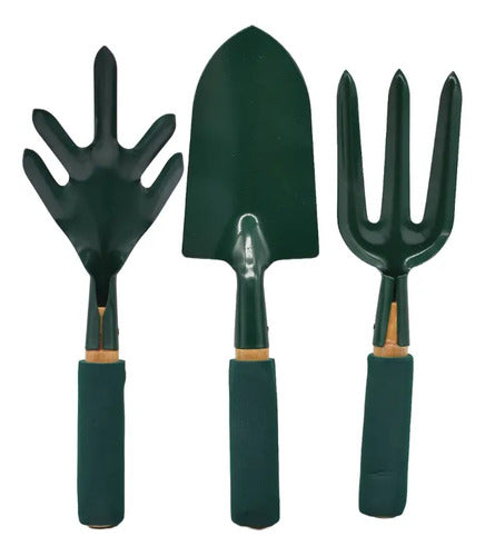 Set De Herramientas De Jardín X3 Unidades Verde