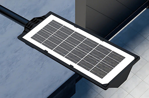 Foco Solar Reflector Led Exterior Sensor De Movimiento 1000w Negro Blanco