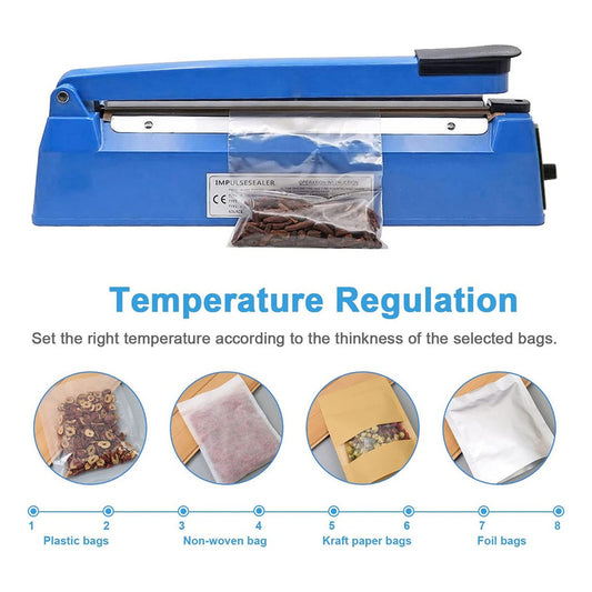 Selladora De Bolsa Genérica Selladora 30 Cms Color Azul