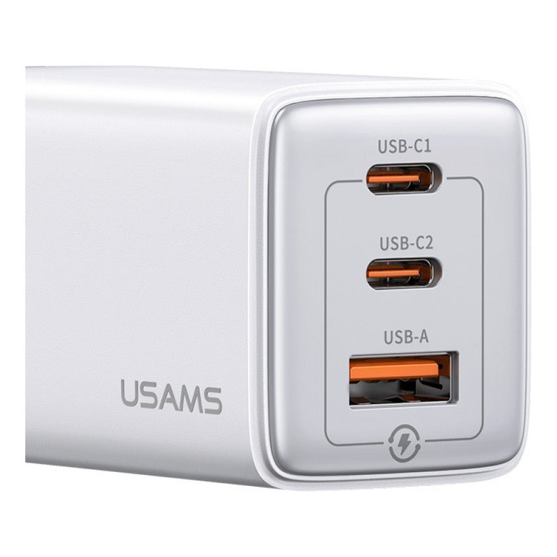 Cargador De Pared 65w Carga Rapida Usb Tipo C + Usb A