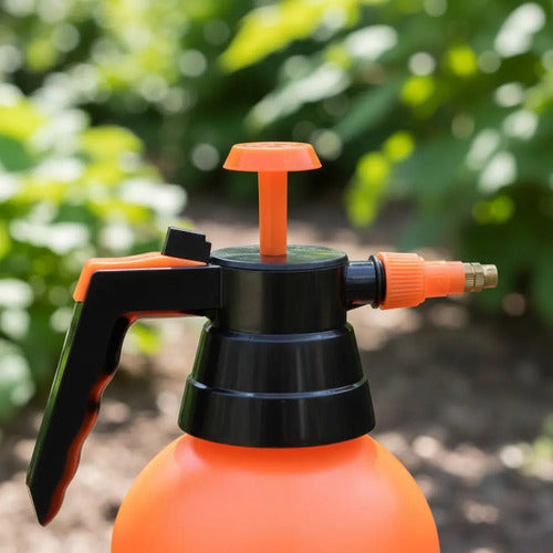 Botella Fumigador Pulverizador De Riego A Presion 2lts Naranja