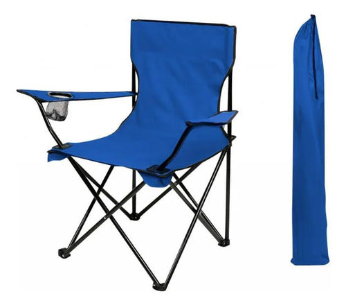 Silla Plegable Lona Camping Pesca Playa Funda 50x50x80 Cm Aleatorio