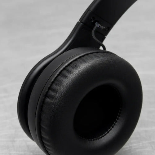 Auricular Bluetooth Tf Aux 3.5 Micrófono Vincha Ajustable Negro
