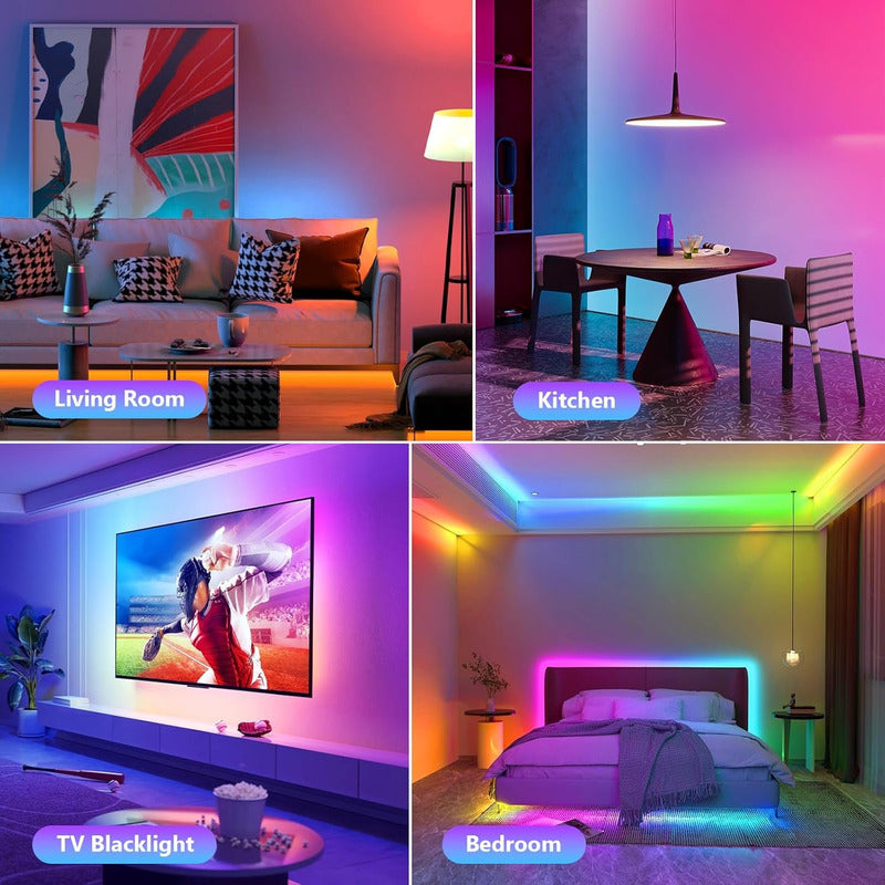 Tira Led Rgb 10 Metros Con Control Remoto Y App