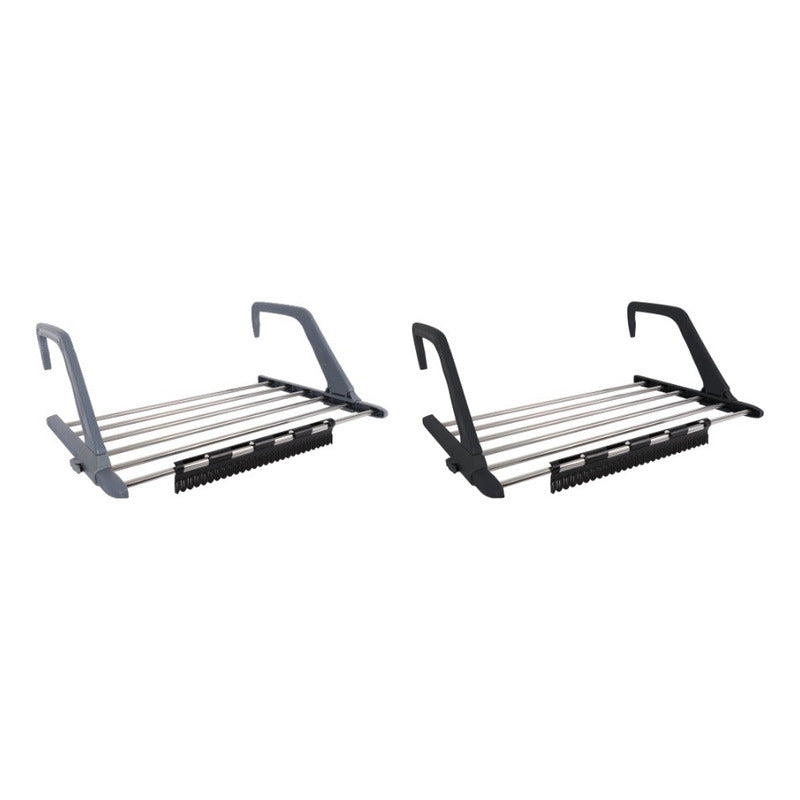 X2 Tender Tendedero Ropa Balcon Ventana Colgar Plegable