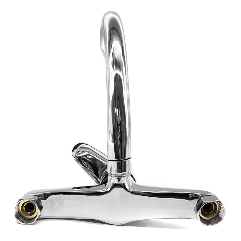 Grifo Monocomando 20cm Cocina Cromado Canilla Mesada Pared