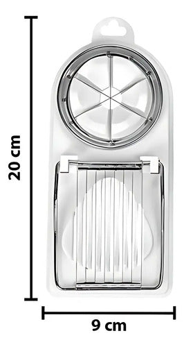 Cortador Picador Para Huevo Rebanadas Manual Blanco