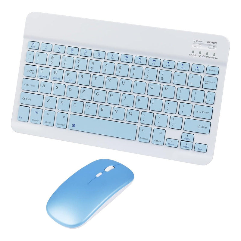 Teclado Y Mouse Inalambrico Bluetooth Recargable Combo