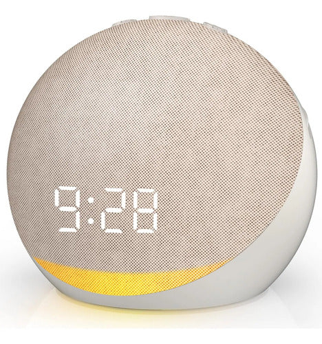 Parlante Portátil 5 Colores Tws Led Rgb Usb Fm Tf Compacto Beige