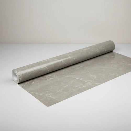 Rollo Lámina Vinilo Autoadhesiva Para Pared 10m Muebles Gris