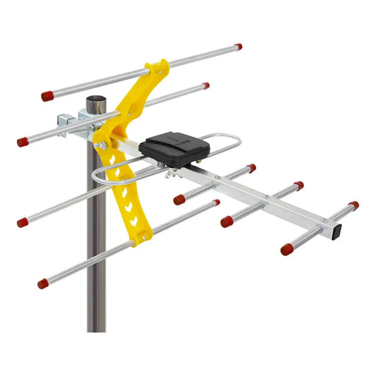 Antena Digital Exterior Tv Amplificadora Cable De 8 Metros