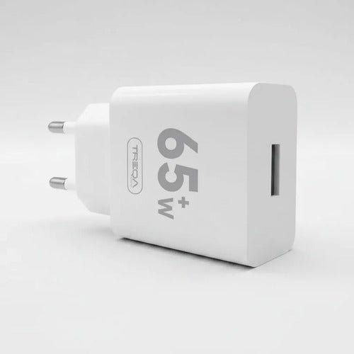 Cargador Carga Rapida Usb 65w Celular Tablet Pared Rapido Blanco