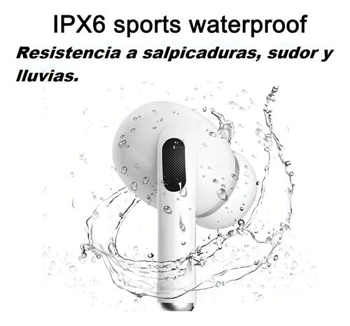 Audifonos Bluetooth A9pro Auriculares Inalámbricos Con Pantalla Táctil Compatible Con iPhone Android Blanco