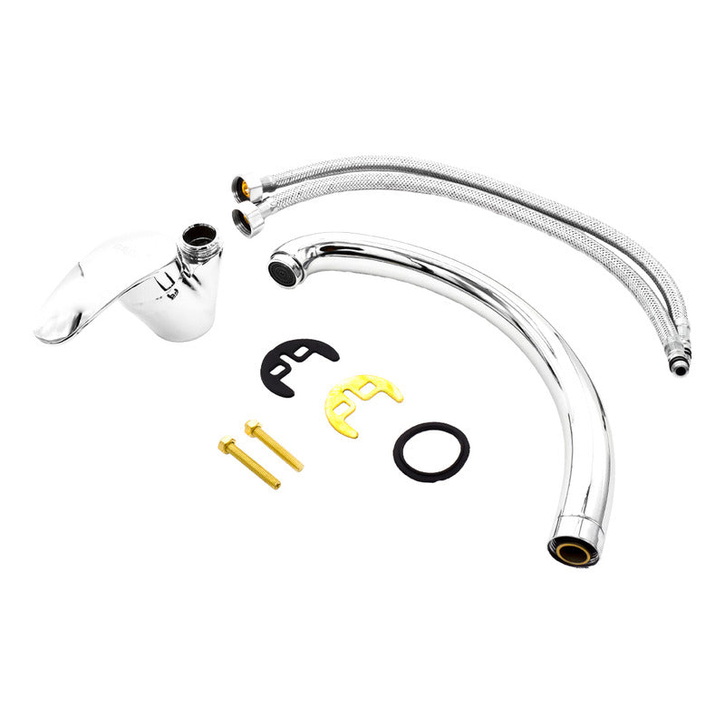 Monocomando Mesada Canilla Grifo Cocina Metal + Colillas