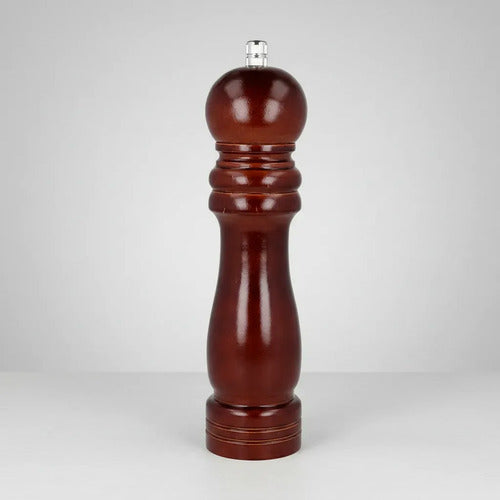 Molinillo Pimientero Salero Manual Madera Grano Especia 21cm Marrón