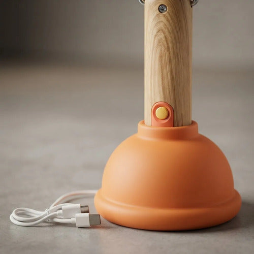 Lámpara Portátil Recargable Sopapa Usb 1200mah Naranja