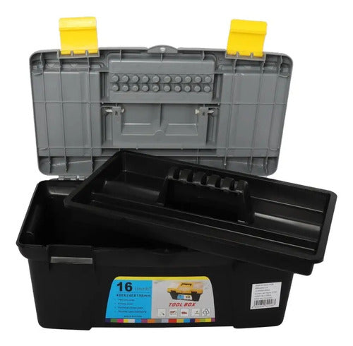 Caja De Herramientas Plastica Bandeja Removible 40x24x19cm Varios