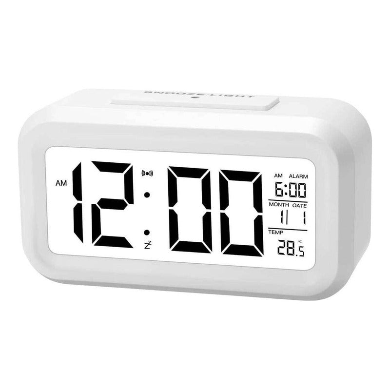 Reloj Despertador Rectangular Con Numeros Grandes