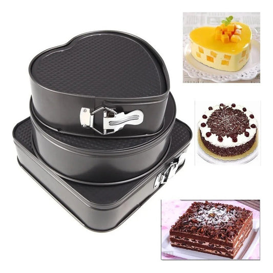 Torteras Desmontables Asaderas Antiadherentes Pack De 3