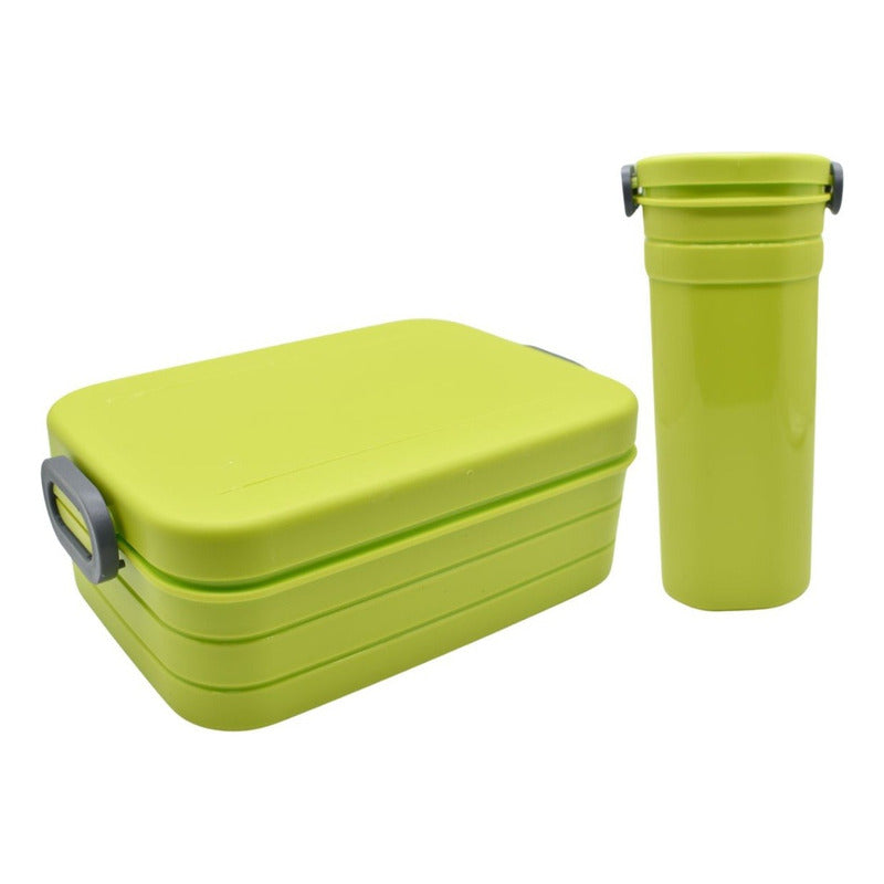 Lonchera Vianda De Plastico Incluye Vaso Con Filtro