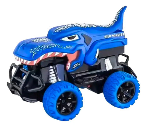 Auto Con Control Remoto Diseño Dinosaurio 2 Colores Aleatorio