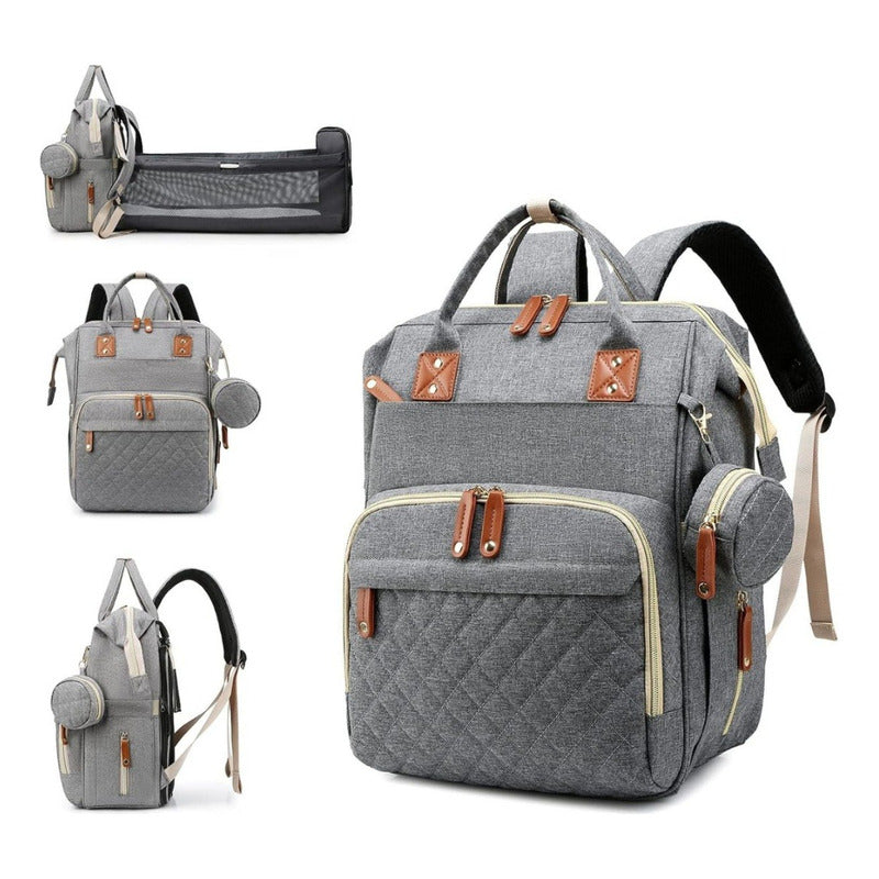 Mochila Maternal Convertible Con Cambiador