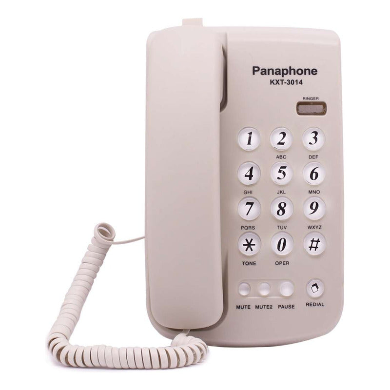 Telefono Fijo De Mesa Color Negro Y Blanco
