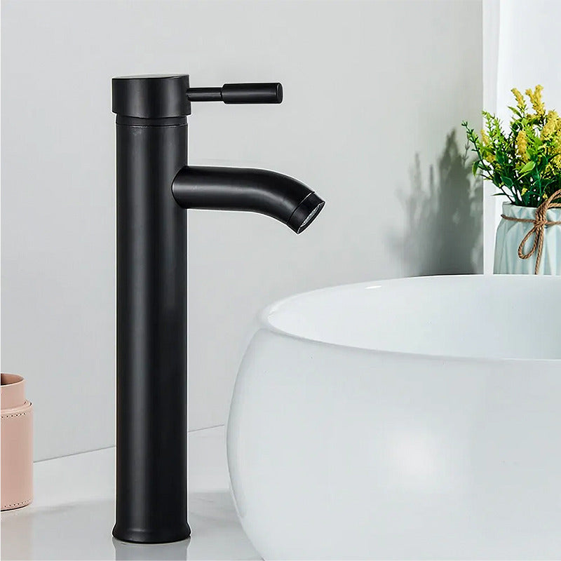 Canilla Negra Para Lavatorio Baño Monocomando Mezcladora