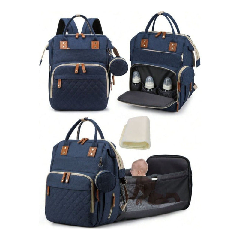 Mochila Maternal Convertible Con Cambiador