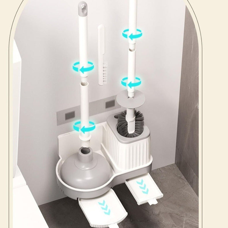 Escobilla Cepillo Inodoro Set De Limpieza Baño 25x17x50cm