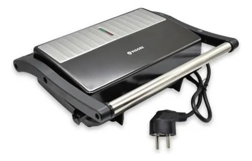 Grill Parrilla Electrica Sandwichera 180 Grado Antiadherente Negro